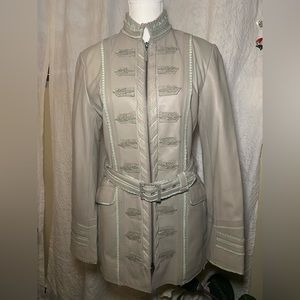 Ébène by P. Assuline Lamb Skin Leather Jacket